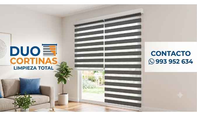 Lavado de Cortinas Roller Duo
