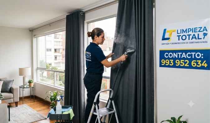 Limpieza de cortinas black out