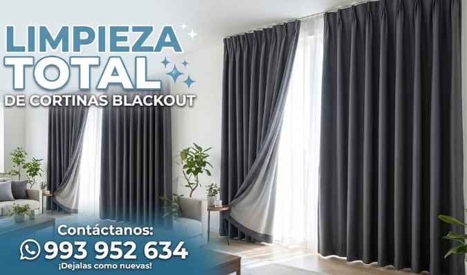 Limpieza de cortinas blackout