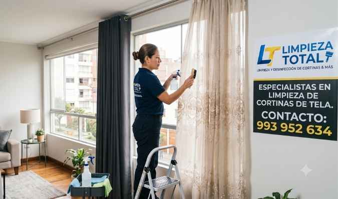 Limpieza de cortinas de tela peru