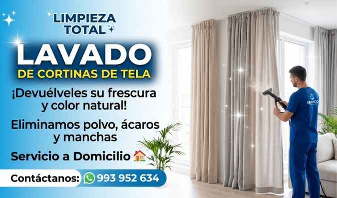 Limpieza de cortinas de telas