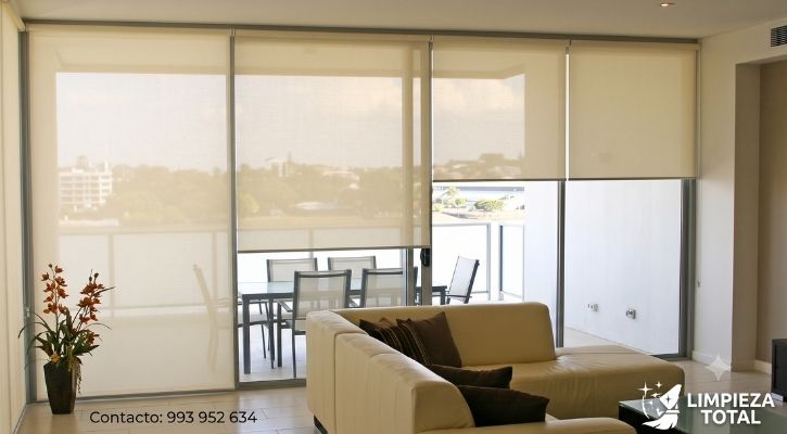 Limpieza de cortinas sunscreen